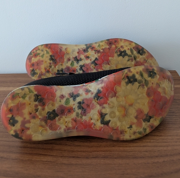 NOBULL Trainer Shoes Black Lifting Shoes Lace Up Women’s 7.5 Black Floral - Picture 5 of 6